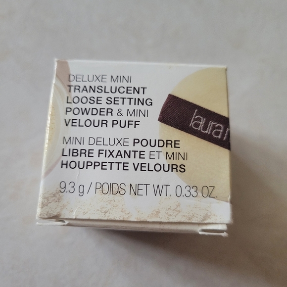 Laura Mercier Delux Mini Translucent Loose Setting Powder & Velour Puff New - Picture 8 of 12